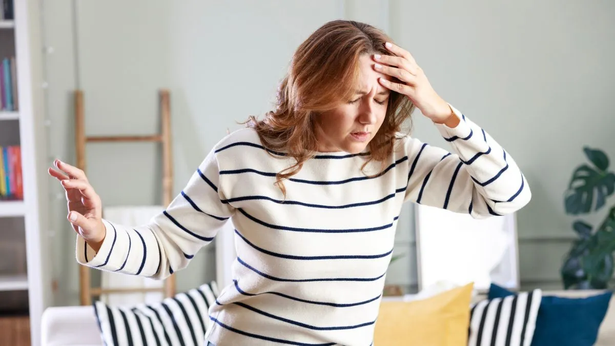 Woman feeling tired needing energy balance